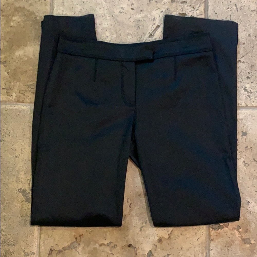 David Meister Black Stretch Satiny Pant